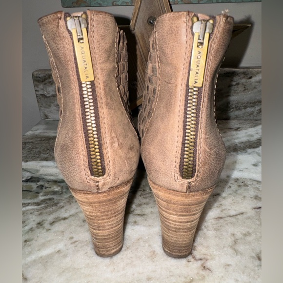Aquatalia Taupe Frankie Ankle Boot 8.5 - Picture 5 of 11